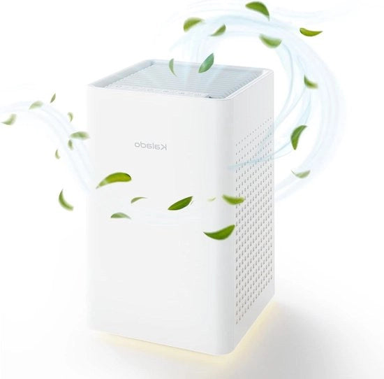 Luminare per camera fino a 750 m² 20 dB silenzioso vero filtro H13 HEPA rimuove il 99,97% di fumo polvere polline ozonfree ventilatore portatile per camera con modalità notturna Filtro Ozone