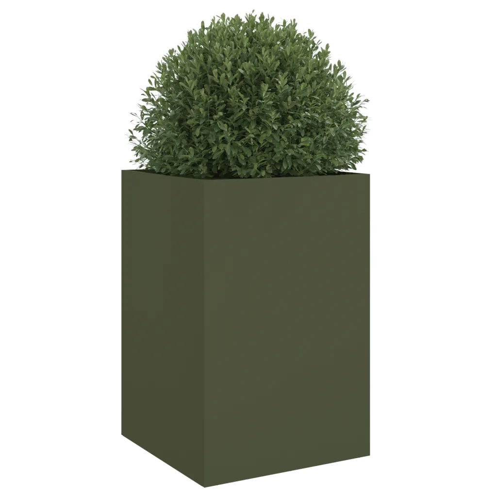 Fioriera Verde Oliva 52x48x75 cm in Acciaio 841586