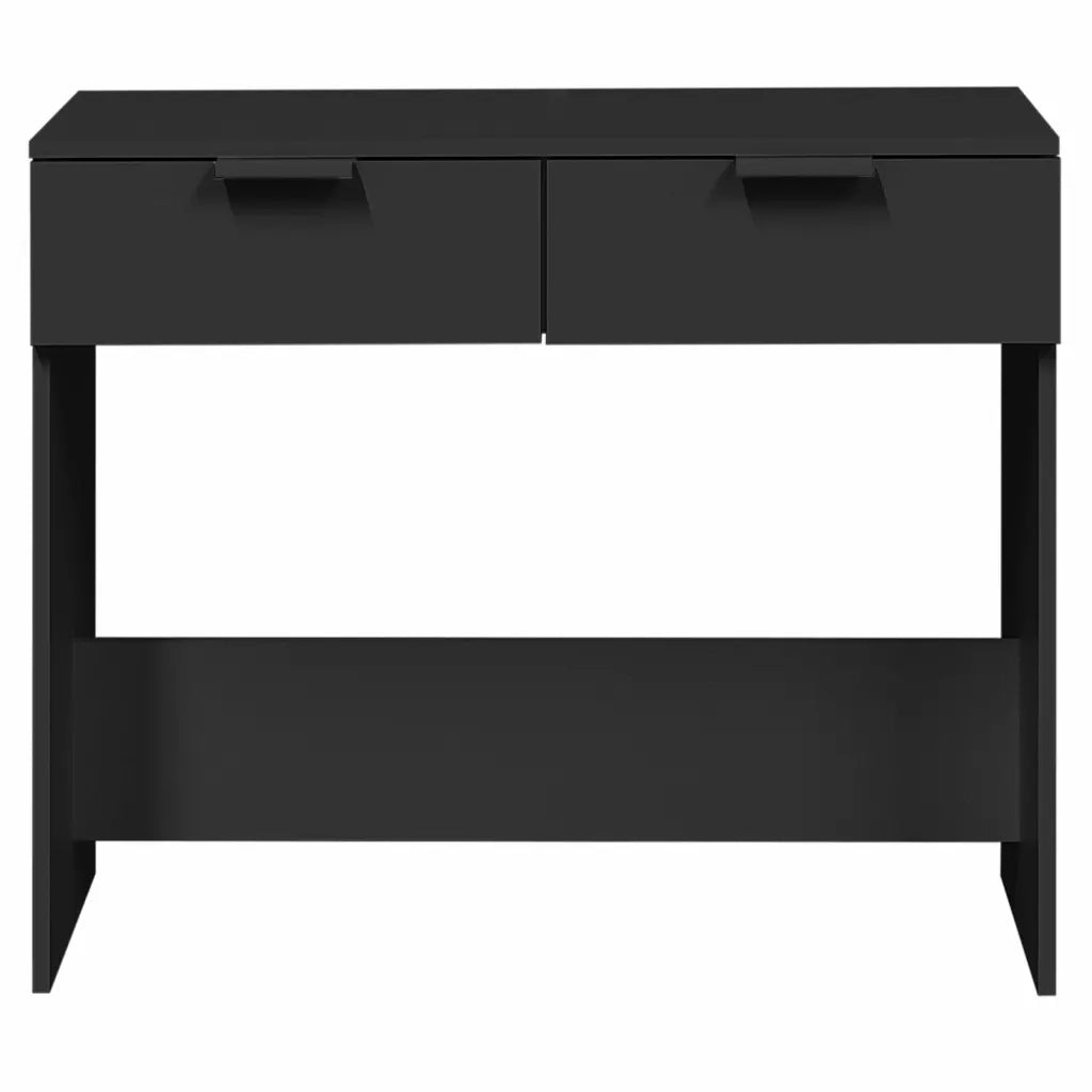 Tavolino Consolle-Tavolino da soggiorno-Tavolo Nero 90x36x75 cm in Legno Multistrato