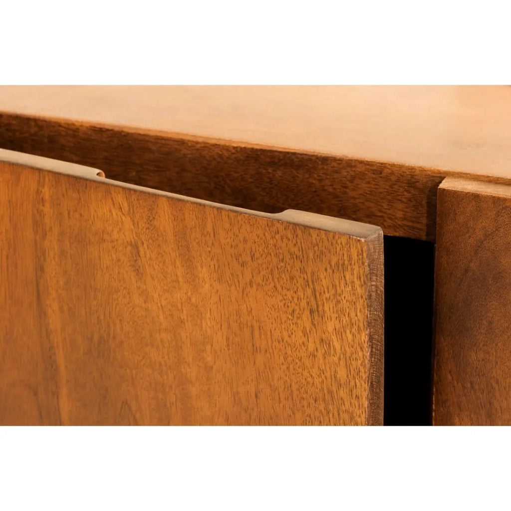 Mobile TV 160 cm legno massiccio marrone – Collezione NATURA