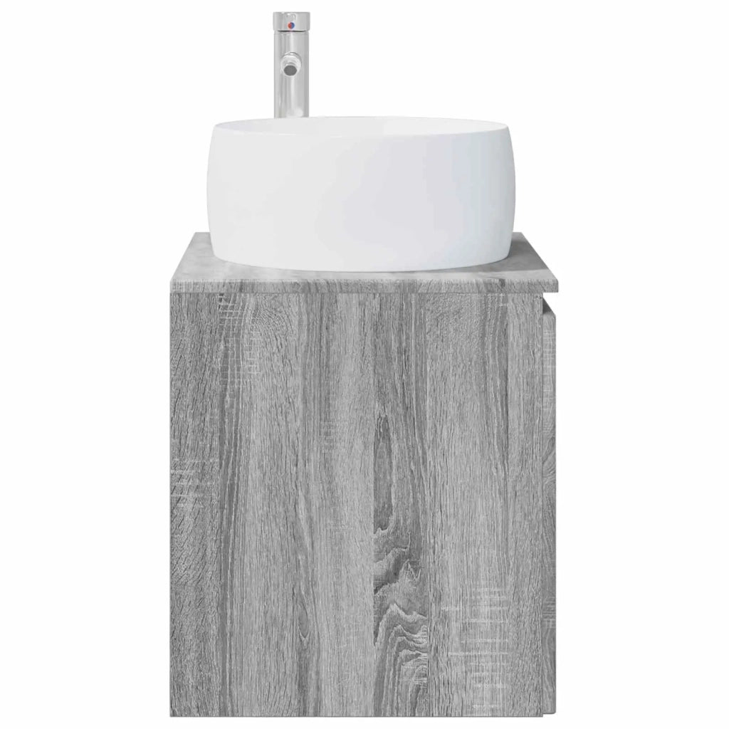 Mobile Lavabo da Parete Sonoma grigio 49,5 x 44,5 x 66 cm 890458