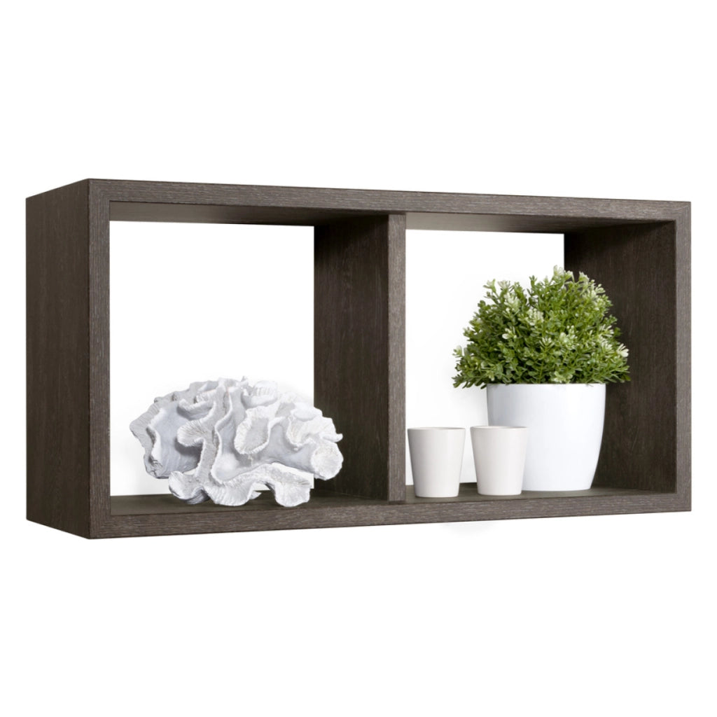 Mensola da Muro In Legno Di Design Modello MORGANA MAXI, Misure 70x35 p23.7 cm. Finitura ROV. SCURO - MADE IN ITALY