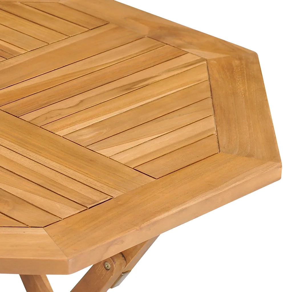 Set da Pranzo da Giardino 5 pz in Legno Massello di Teak 3059582