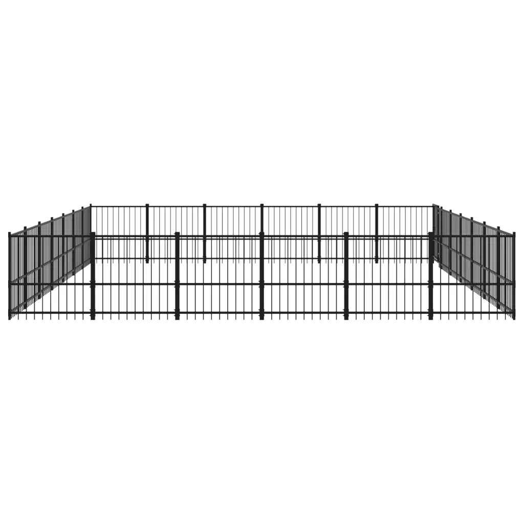 Gabbia per Cani da Esterno in Acciaio 39,52 m² 3124644