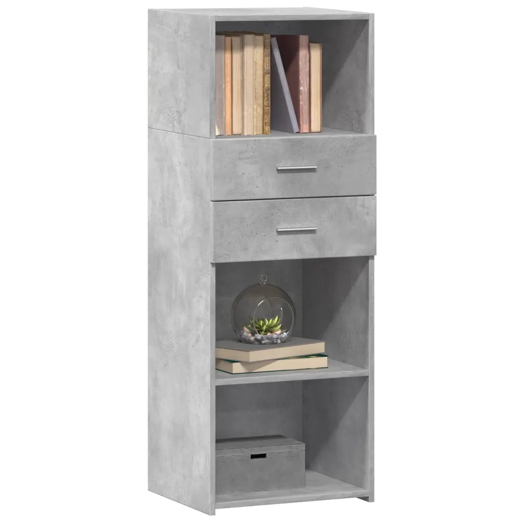 Credenza Grigio Cemento 45x42,5x124 cm in Legno Multistrato 846169