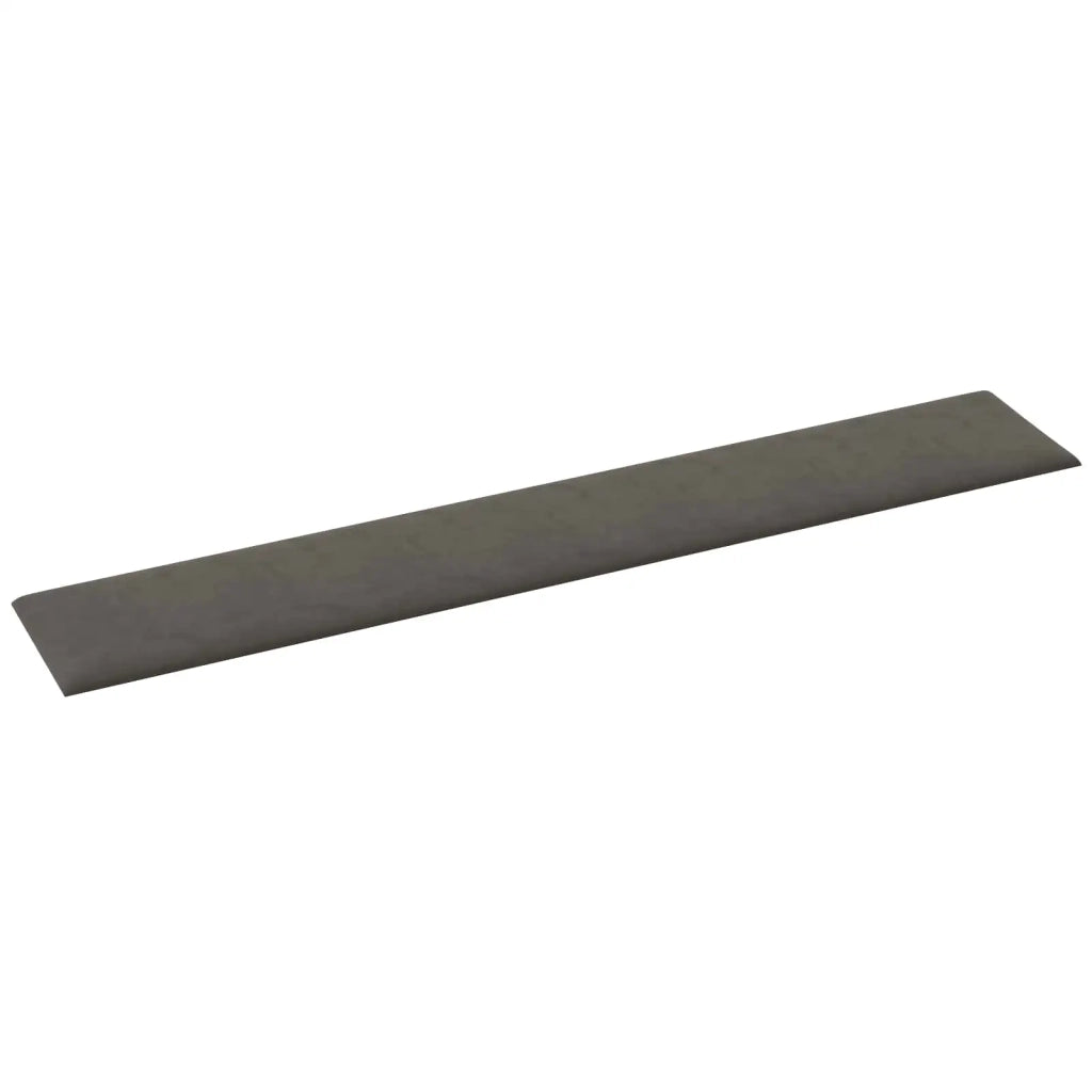 Testiera da Parete 12 pcs Grigio scuro 90 x 15 cm Velluto 4008362