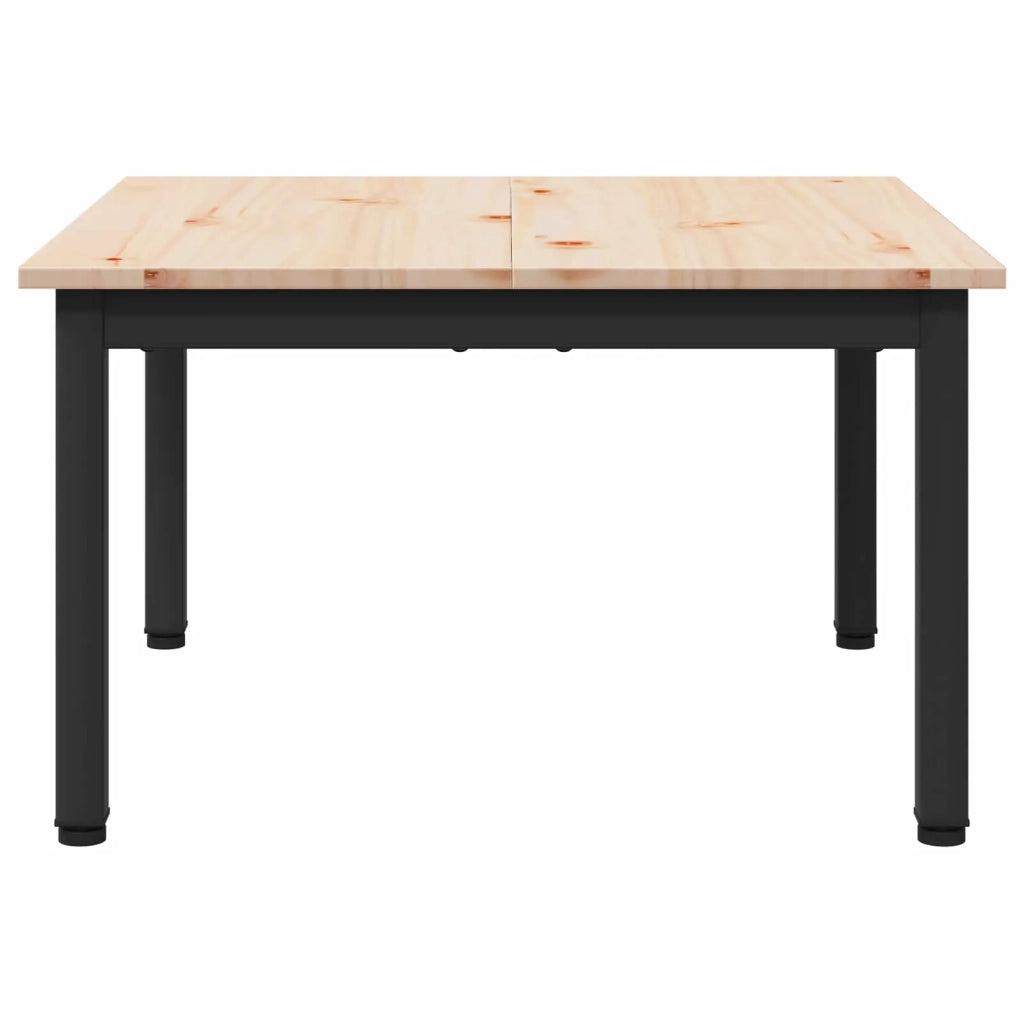 Tavolino da salotto Naturale 60 x 60 x 36 cm Pino massello 892759