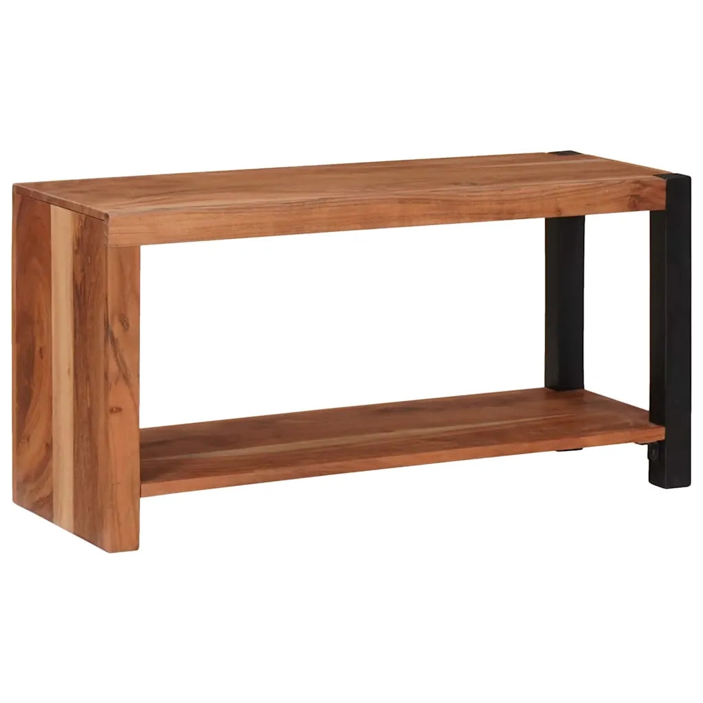Libreria-Scaffale per Libri-Mobile di Stoccaggio Marrone 80 x 30 x 40 cm Legno di Acacia Massello