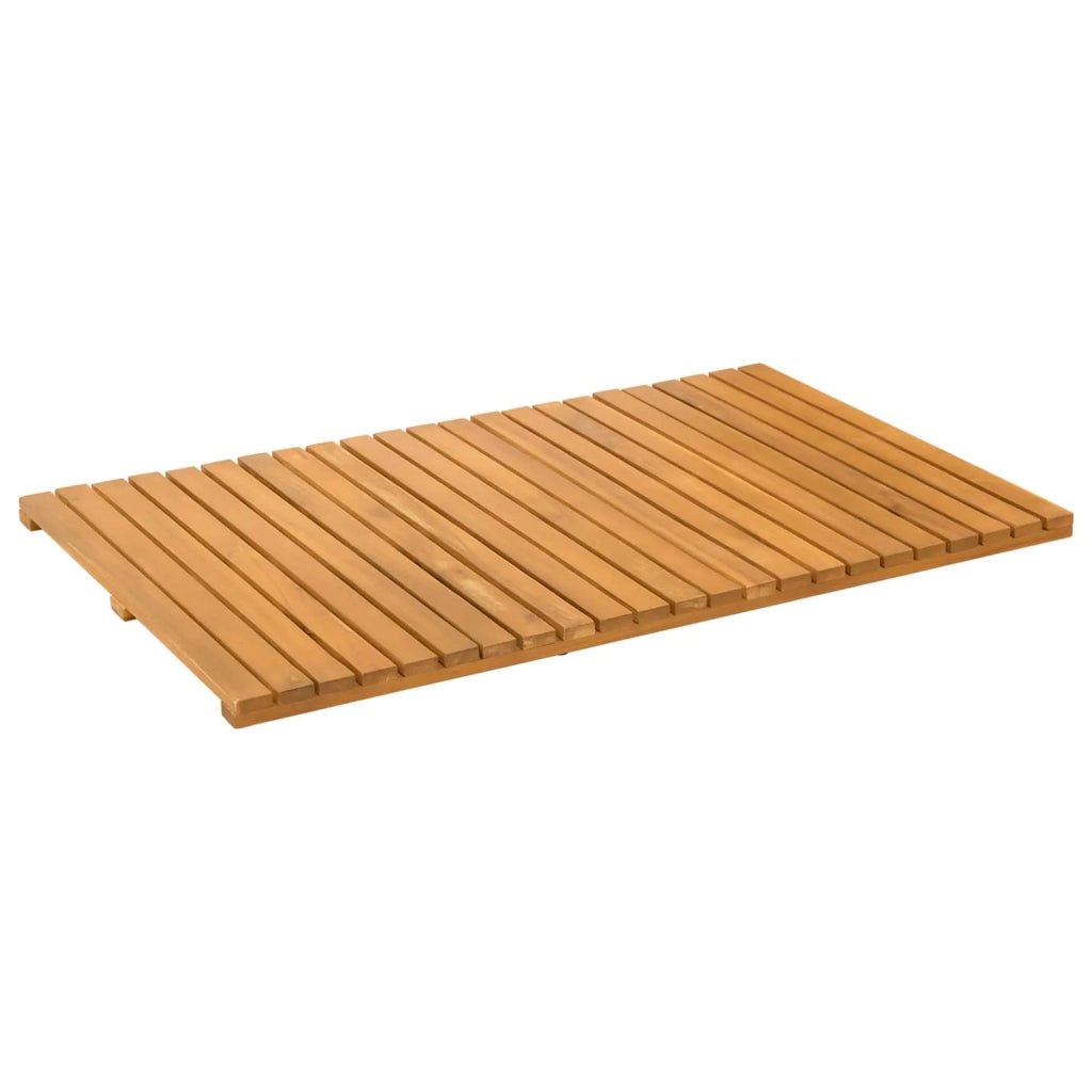 Tappeto da bagno Tinta unita Marrone 80 x 50 cm legno 42025256