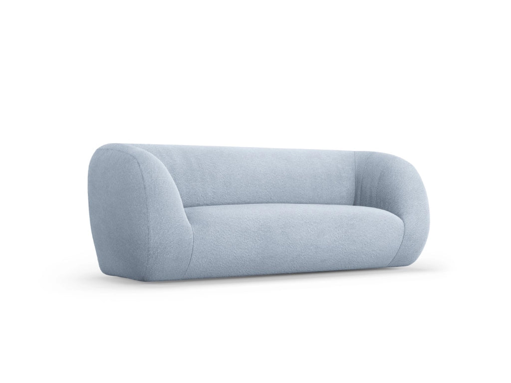 Cosmopolitan Design - Divano "Essen" 2 posti in bouclé azzurro 