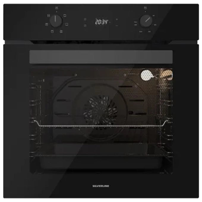 Silverline BO6504B02 Forno da incasso elettrico 72 L Classe A 8 programmi colore Nero