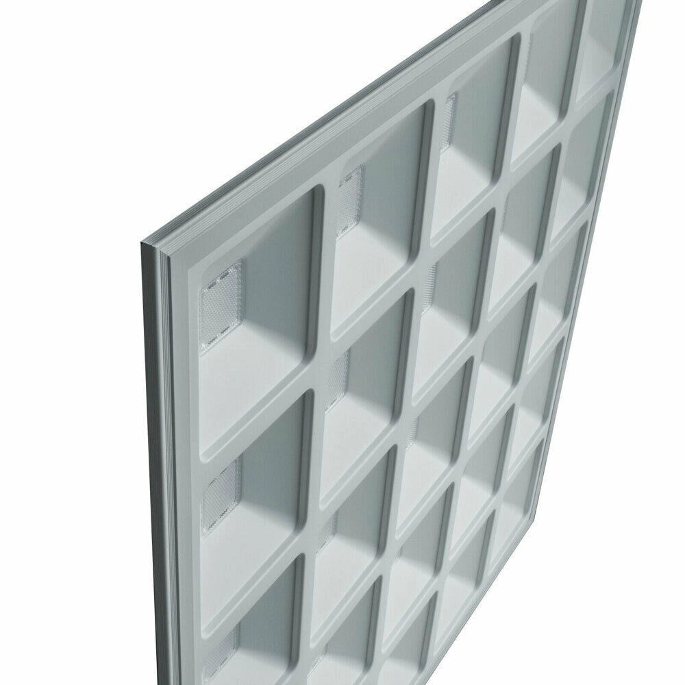 Trade Shop - Pannello Incasso Griglia Led 55 W Plafoniera Slim Luce Fredda Naturale P595-q - -bianco Freddo      -