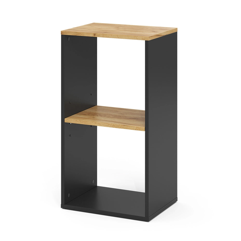 Vicco  Antracite/quercia dorata 40 x 74 cm con 2 scomparti aperti