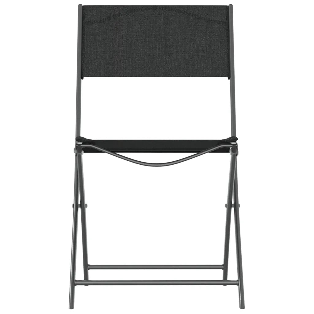 Set da Pranzo da Giardino 3 pz in Acciaio Nero 3203727