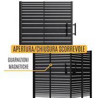 Box Doccia Angolare 2 Ante Scorrevoli 70x90 cm in Cristallo 6 mm H190 cm Profilo Nero