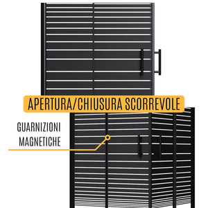 Box Doccia Angolare 2 Ante Scorrevoli 70x90 cm in Cristallo 6 mm H190 cm Profilo Nero