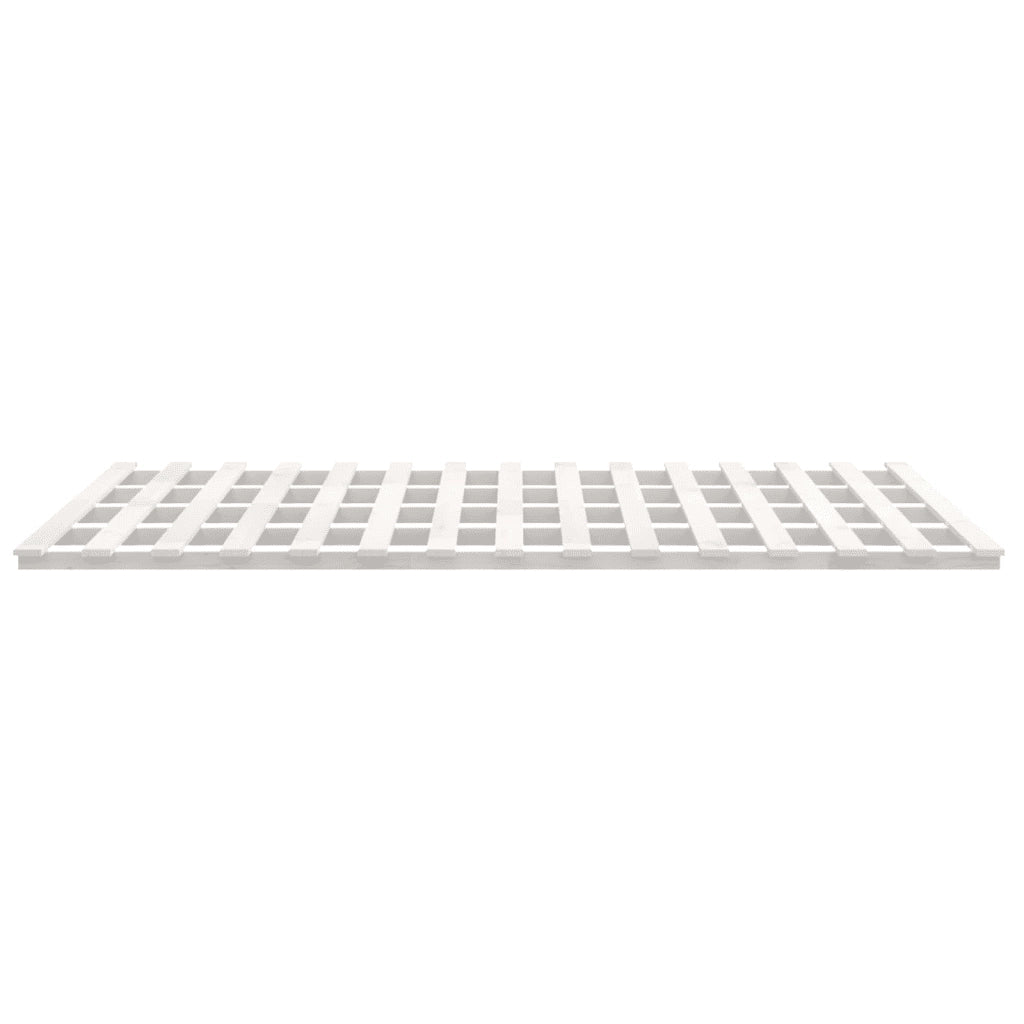 Giroletto senza Materasso Bianco 160x200 cm Legno Massello Pino