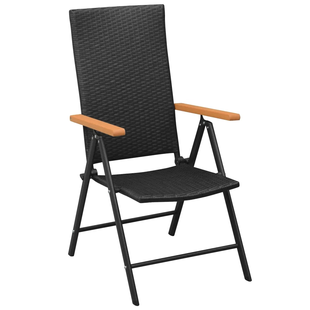 Set da Pranzo da Giardino 9 pz Nero e Marrone cod mxl 40890