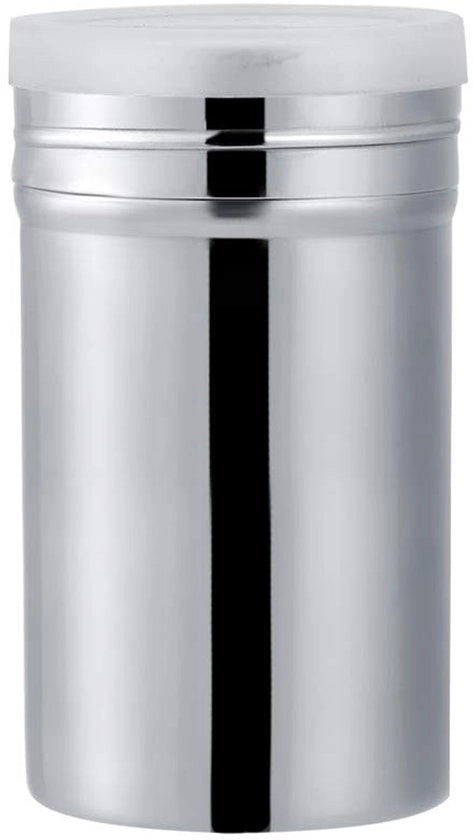 Shaker per polvere da cucina in acciaio inossidabile - Shaker per cacao/zucchero - Set di fori antiscivolo - Set di grattugiatori per pepe/erbe - Oggetto leggero - Dimensioni: L 6,8*12,7 cm - Strumento per grattugiare erbe