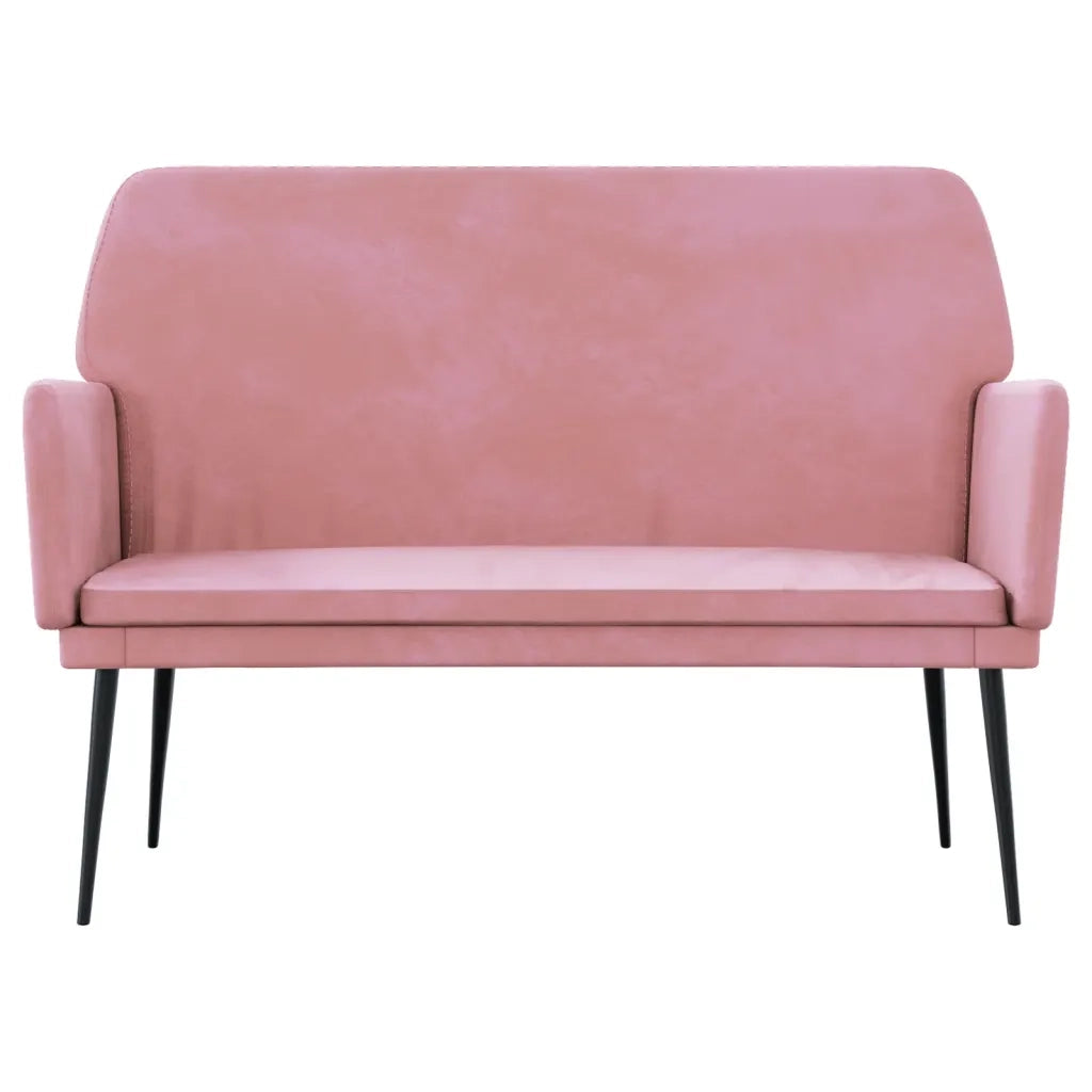 Panca Rosa 108x79x79 cm in Velluto CFW3727213