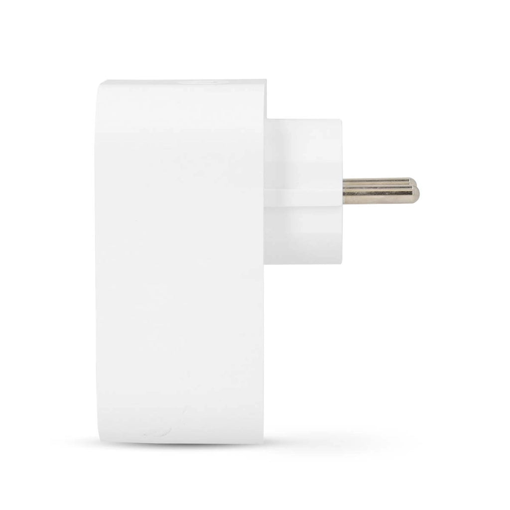 Striscia elettrica connessa Wi-Fi con porte USB-A / USB-C Wattmetro 3680W Tipo E Francia Bianco Nedis