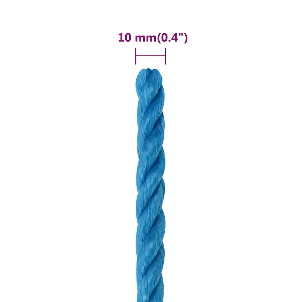 Corda da Lavoro Blu 10 mm 50 m in Polipropilene