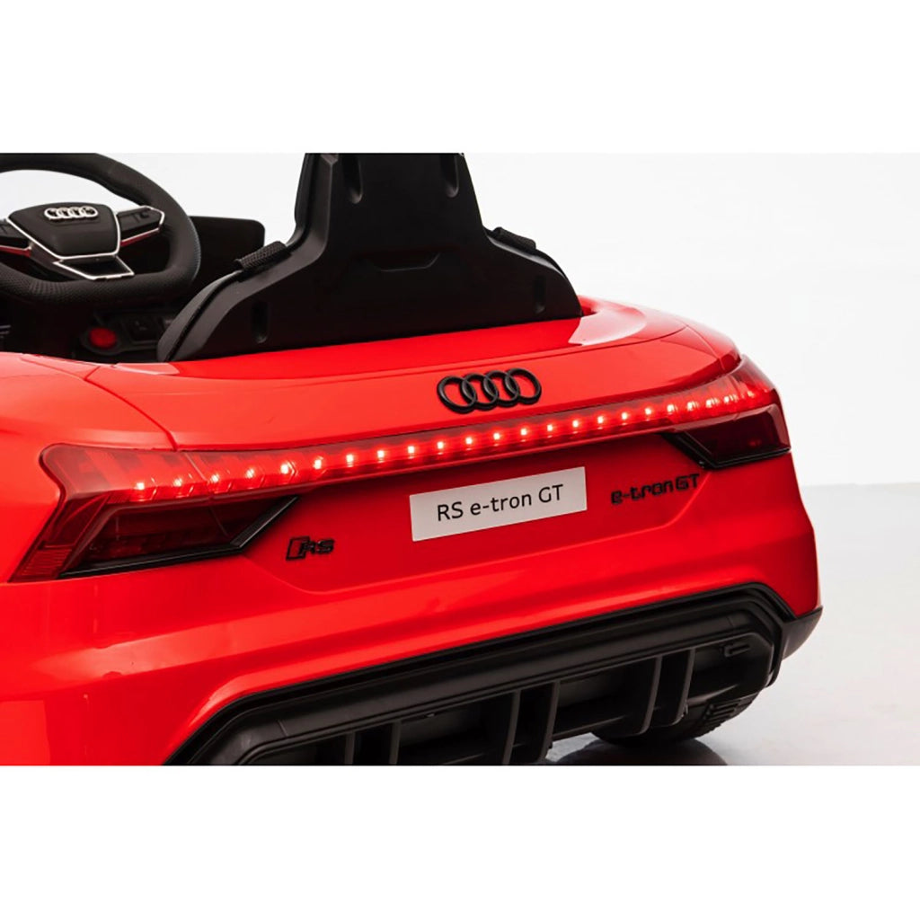 Macchina Elettrica per Bambini 12V Licenza Ufficiale Audi RS E-Tron GT con Telecomando Rosso