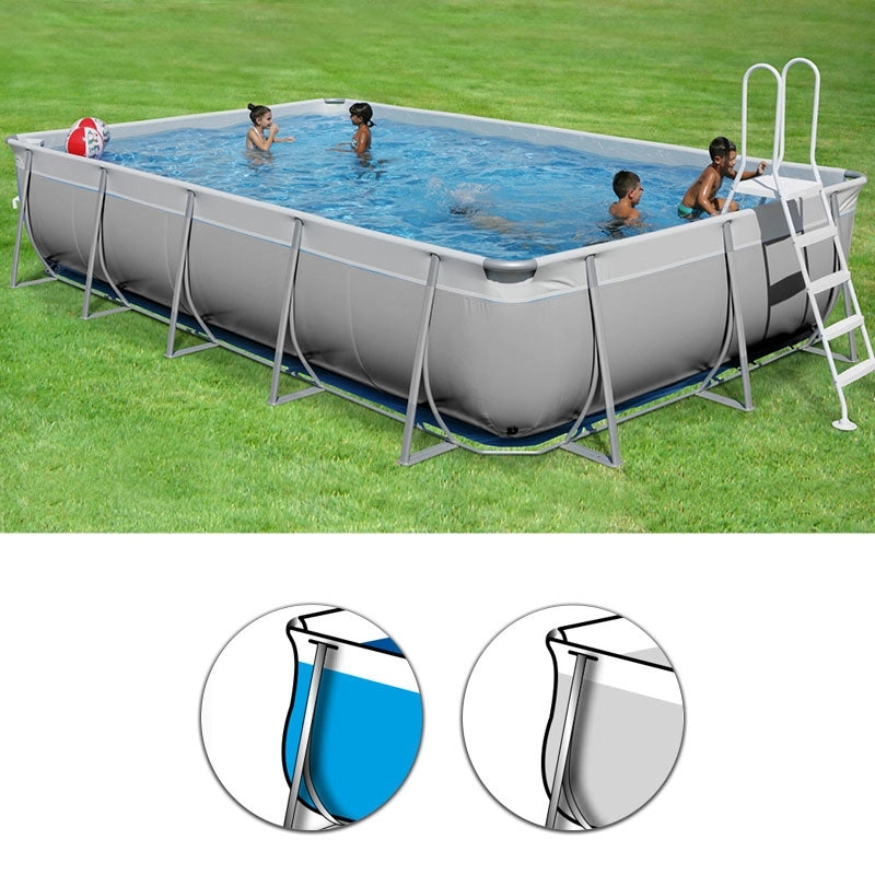 Piscina fuori terra FUTURA 900 TOP - 7,80 x 3,90 h 1,32 m - Piscina Fuori Terra Futura 900 Top - 7,80 X 3,90 H 1,32 M Liner Sabbia / Bianco