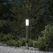 Lampada a paletto con presa elettrica 80 cm Acciaio Inox IP44 4006013