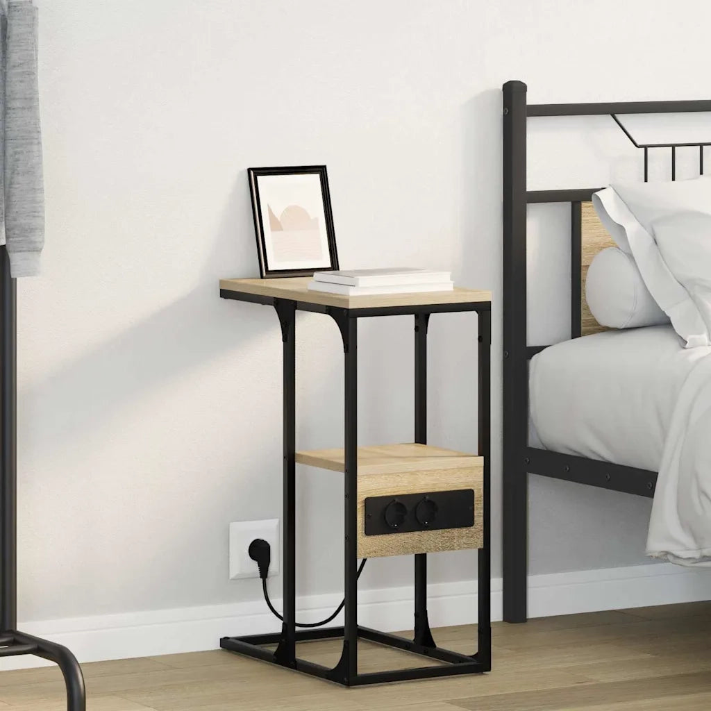Comodino | Armadio da Notte | Mobiletto da notte con cassetto rovere sonoma 41.5 x 26 x 60.5 cm