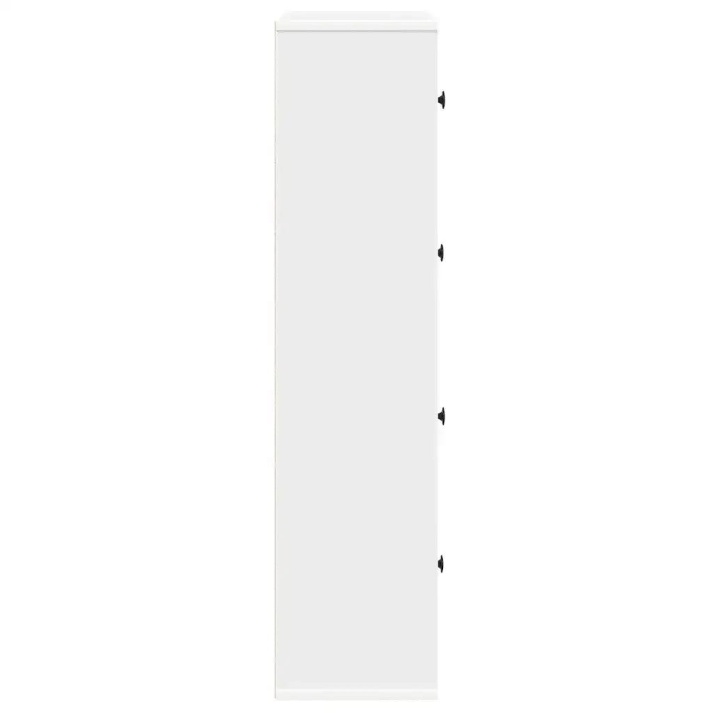 vidaXL Libreria Bianca 60x24x101,5 cm in Legno Multistrato