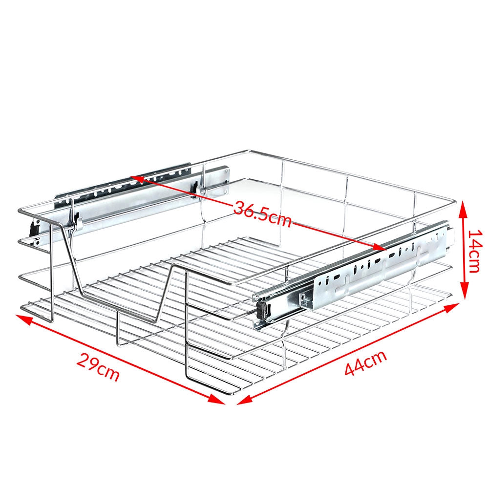Cassetto Telescopico Cucina 40cm Cestello Acciaio Estraibile Organizer Salvaspazio