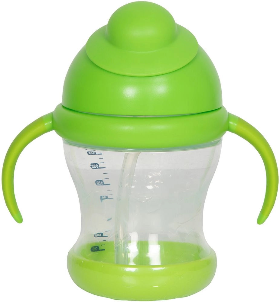 Tazza Poupy da 200 ML con manici, cannuccia e coperchio con beccuccio.