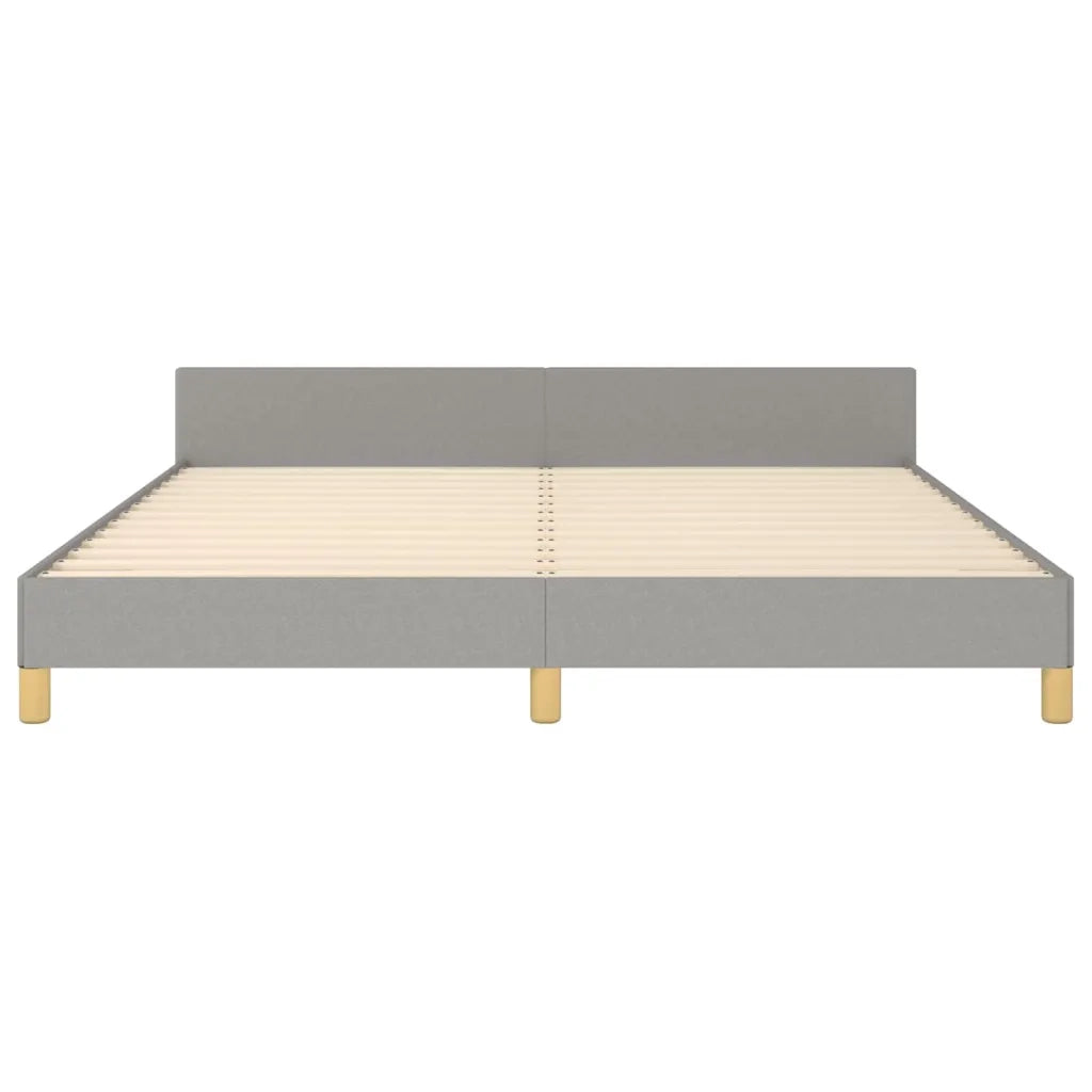Giroletto senza Materasso Grigio Chiaro 160x200 cm Tessuto