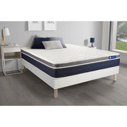 Kit rete e materasso Actilatex confort 120x195cm - Spessore : 26cm - Lattice e memory foam - Moderatamente rigido