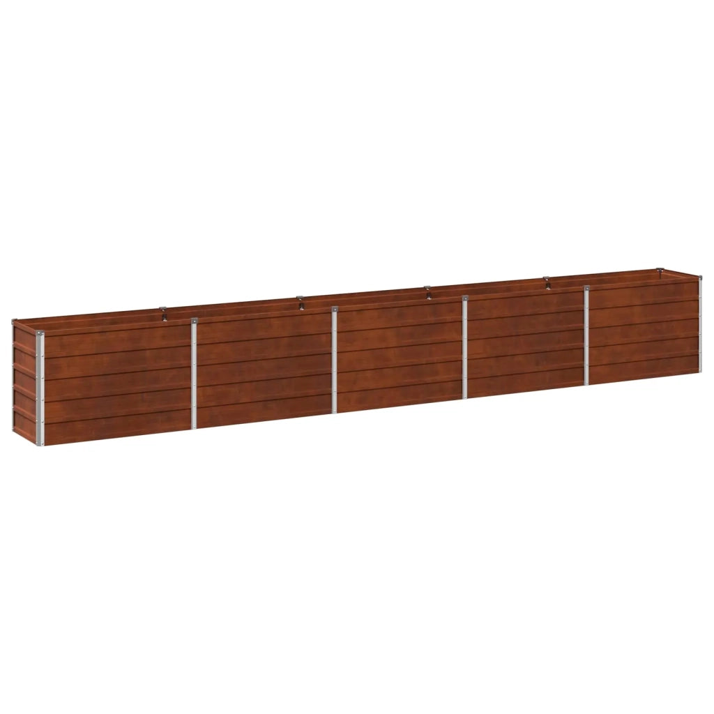 Letto rialzato da giardino Ruggine 400 x 40 x 55 cm cartone 8006281
