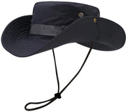Cappello da sole, protezione respiatoria Cappello da pesca Larghezza del bordo Cappello da safari Cappello in rete respiatoria per camminate Campeggio Viaggi - Grigio scuro