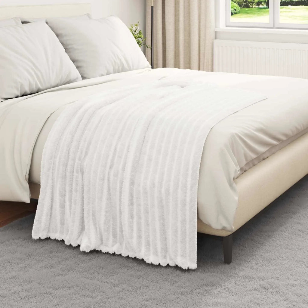 Coperte da Pile 6 pcs Bianco 150 x 130 cm Panno 42016889