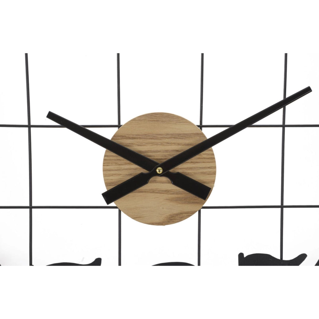 Orologio da Parete VKH266, Marrone, Metallo, 60x2,5x60 cm