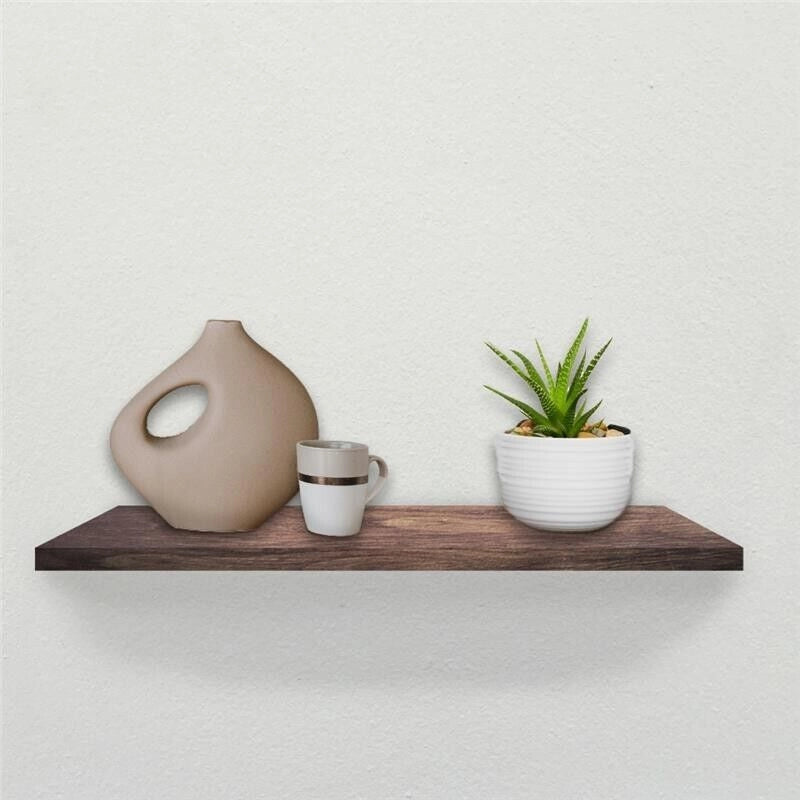 MENSOLA DA PARETE IN LEGNO 80X25X3,8 CM COLORE ROVERE