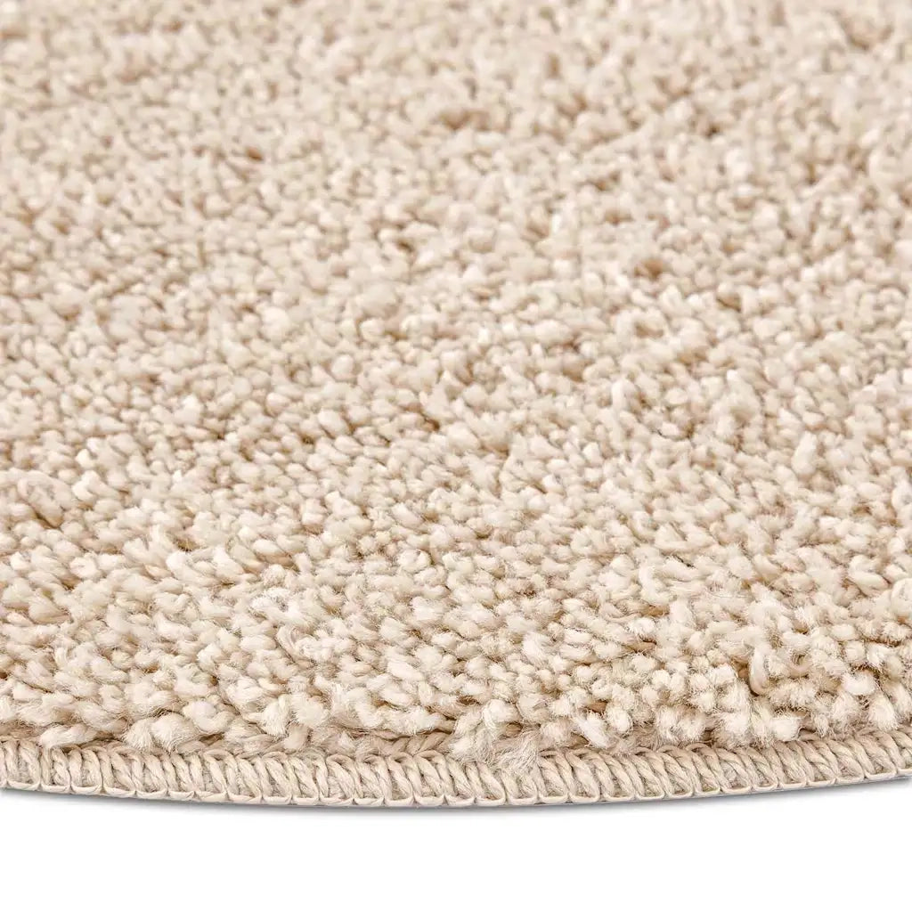 Tappeto Shaggy Antiscivolo Crema 120 x 120 cm PP 4019788