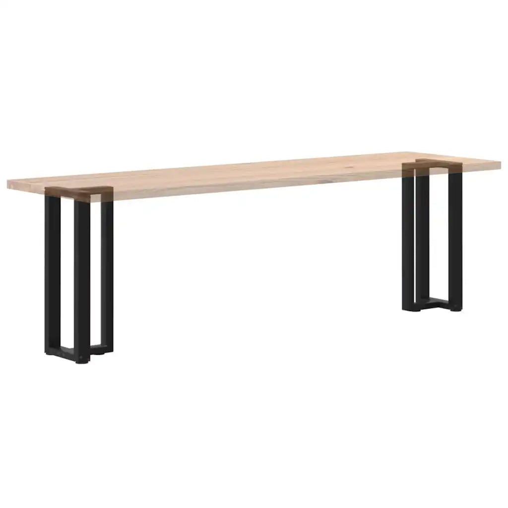 Gambe per Tavolo Consolle a Forma di T 2 pz Nere 38x25x(72-73) cm Acciaio 4013044