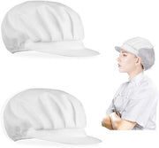 Cappello da cucina adattabile - 2 pezzi - Respirante - Unisex - Polyester/Canapa - Lunghezza totale 52-60 cm