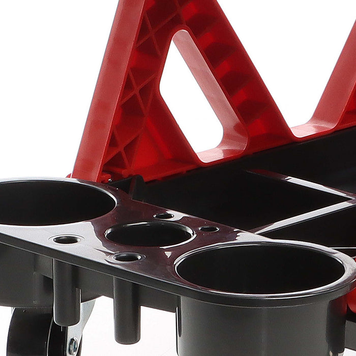 Sgabello per officina con ruote, sedile girevole a 360°, con portautensili, sgabello meccanico con portata fino a 150 kg