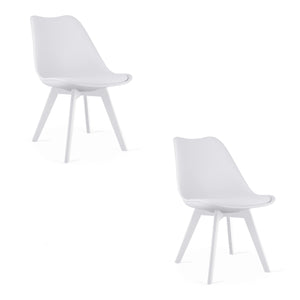 Sedia VALORA RIXK - Design ergonomico per soggiorno, studio, sala da pranzo x2