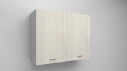 Mobile Pensile cassa bianca con 2 ante in colore Larice Bianco 72x80x33