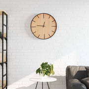 vidaXL Orologio a Parete Marrone Ø39 cm in Ferro e Legno Multistrato