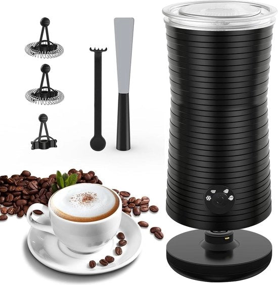 Frogettore elettrico 4-in-1 400W - con cucchiaio in gomma - capacità 240ml - crema e latte caldo - rivestimento antiaderente