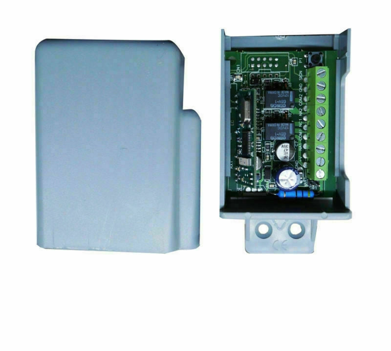 RADIO RICEVENTE RICEVITORE SCHEDA 2 CANALI CON BOX RX2 868 MHZ 12V 24V ANTENNA