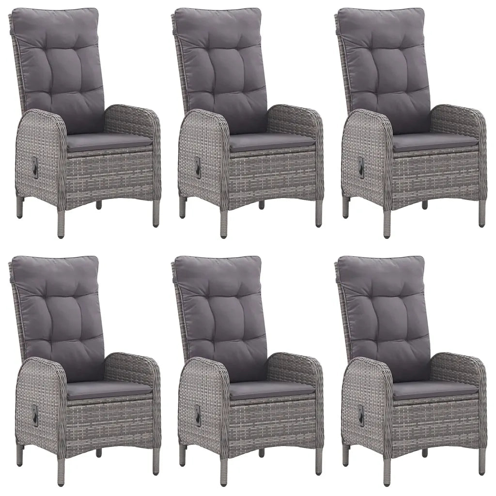 Set da Pranzo da Giardino 7 pz Grigio 3072125
